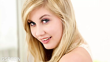 Beautiful Czech Blonde Teen Has Sensual Maturbation with Dildo