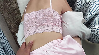 Beautiful stepsister gets fucked her tight pussy