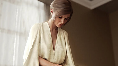 Trying to convince my stepsister to massage she's body