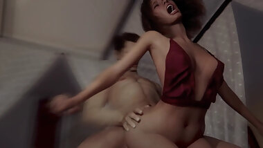 Step sister fucked very hard in doggy position