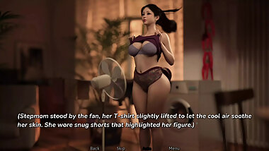 During the boxes remove stepson saw stepmom's beautiful body in half naked