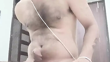 Indian young boy enjoy mood