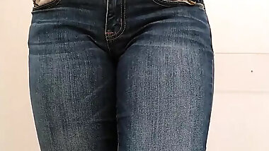 Very Horny Teen in the Room Starts to Masturbate