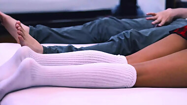 The teacher and the owner of the cafeteria go to the apartment to fuck.