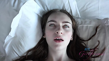 Cute teen in pov action