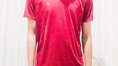 Masterbating in washroom gay boy