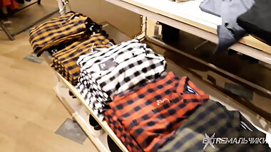 Sneaking naked in locker room