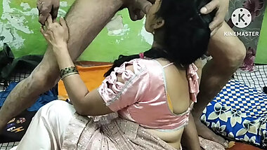 Seeing the lone woman in the house, the boy the sister-in-law vigorously.