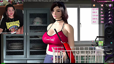 Live Hentai Game Goon Stream Playing Umemaro 3D Mari's Sexual Tendencies Masturbating to Hentai