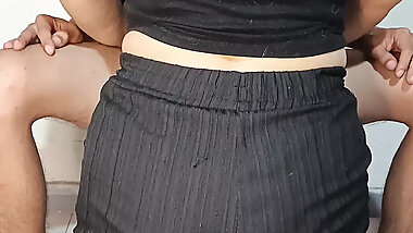 Showing the boss how dedicated and obedient I am