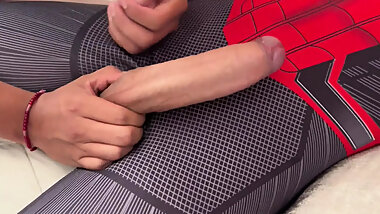 Spiderman gives me his spider cock!