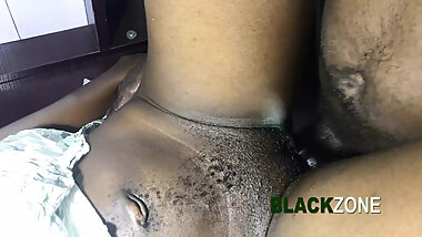 Maid seduced her boss and fucked on the room table