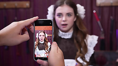 Low Teen Girl Got the Wrong Door! Doused with Cold Water