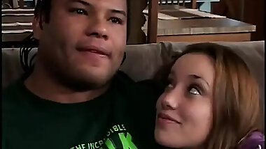 Hot cock sucking slut takes dick in ass and pussy in gang bang then jizzed