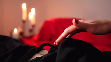 Sensual Close up Blowjob for My Husband - Cum in Mouth and Cum Play