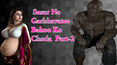 Pregnant Savita Bahu and Big Black Sasur in Breast Milk Fetish Part-2