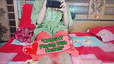 "Sonia khan Caught My Stepsis Touching Herself While Watching Porn - Couldn't Resist Her Tight Body"