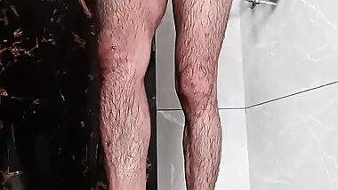 Desi indian man enjoy masterbation with sucking in bathroom with shower pakistani dad Arab daddy uncle european