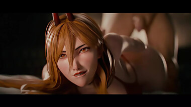 Chainsaw-man ( Power ) In The Secret Room - Hentai Uncensored