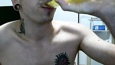 I drink, piss and drink again