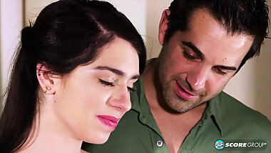 Cute, black-haired youngster Joseline Kelly shows off her