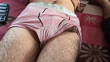 Wow first time hold my stepbrother big cock from underwear then i open it