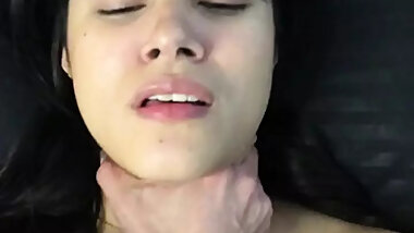 Creampie anal in missionary position