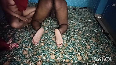 College girl came to a bf house and see tham to this with another girl