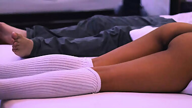 The nanny and the stepfather go to the apartment to fuck.