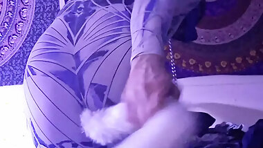 Bodysuit puppy self bondage butt plug tail