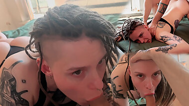 My Roommate Pinned Me Down and Use as His Fucktoy After a Good Blowjob!