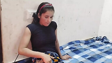 Cute little step sister with romantic scene tight hard-core sex