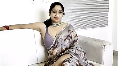 Beautiful Bhabhi Got Doggie Cream pie in Indian Saree, Hindi Audio Porn